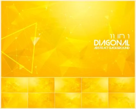 Polygonal line and low poly abstract background Stock Illustration