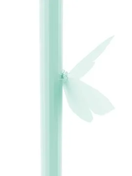 Polygonal low poly butterfly Stock Illustration