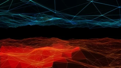 Polygonal mesh Stock Footage 88626273