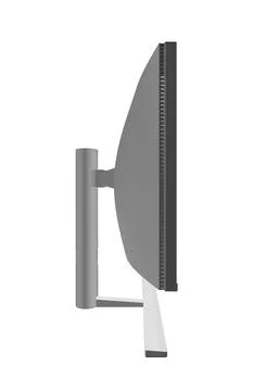 Polygonal of modern thin frame display computer monitor vector illustration.  스톡 일러스트