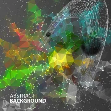 Polygonal mosaic abstract vector illustration background on the Stock Illustration