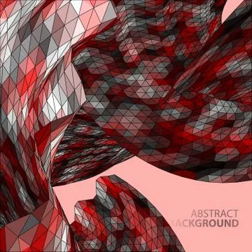Polygonal mosaic abstract vector illustration background on the Stock Illustration
