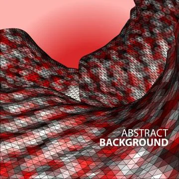 Polygonal mosaic abstract vector illustration background on the Illustrazione stock