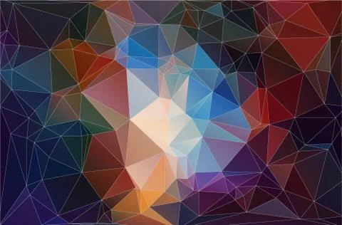 Polygonal multicolor background Illustrazione stock