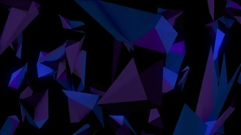 Polygonal Neon Lights Background Stock Footage 72611085