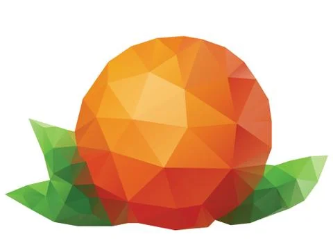 Polygonal Orange イラスト素材