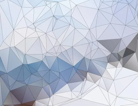 Polygonal pattern of triangles Stock Illustration