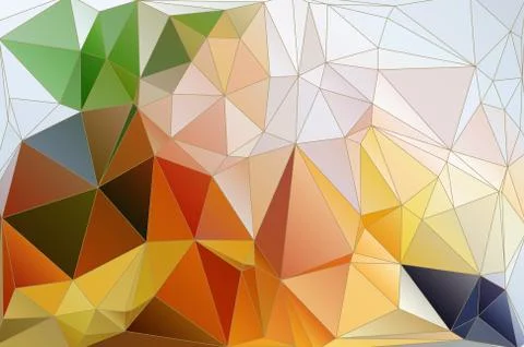 Polygonal pattern of triangles Stock Illustration