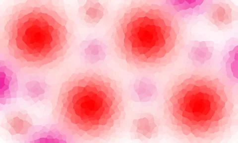 Polygonal pink flowers  background Stock Illustration