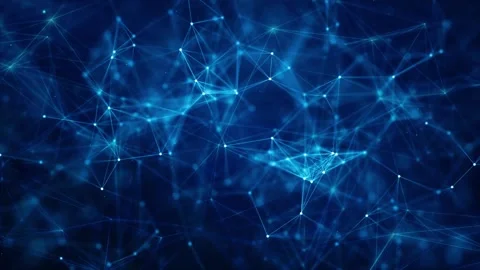 Polygonal Plexus Network, Machine Learning Concept, Digital Network Stock Footage 283095235