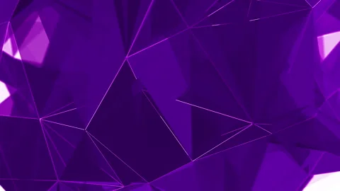 Polygonal purple elements. Abstract looped animation of triangles. Stock Footage 240989763