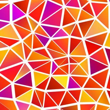 Polygonal rainbow mosaic background. Abstract low poly vector illustration Stock Illustration
