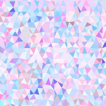 Polygonal rainbow mosaic background. Abstract low poly vector illustration Stock Illustration