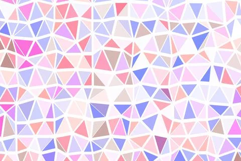 Polygonal rainbow mosaic background. Abstract low poly vector illustration Stock Illustration