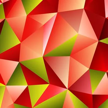 Polygonal rainbow mosaic background. Abstract low poly vector illustration Stock Illustration