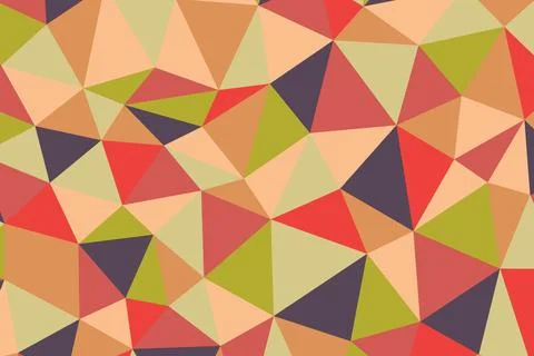 Polygonal rainbow mosaic background. Abstract low poly vector illustration Stock Illustration