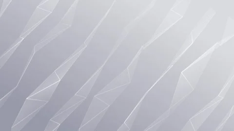 Polygonal Ribbons Light Simple And Clear White Video Animated Background Stock Footage 343336810