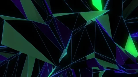 Polygonal Shader Flight Stock Footage 73156999