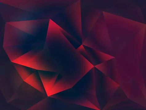 Polygonal shapes background in dark tones Stock Illustration