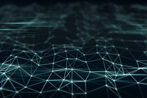 Polygonal space low poly background Illustrazione stock