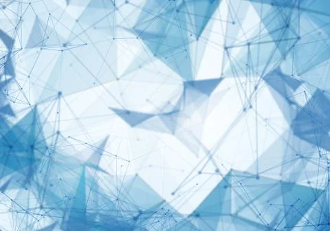 Polygonal space low poly background with triangles Stock Illustration