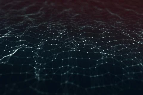 Polygonal space low poly background with triangles Stock Illustration