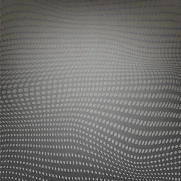 Polygonal Space. Low Poly Grey Background with Connecting Dot. Big Data Stock Illustration