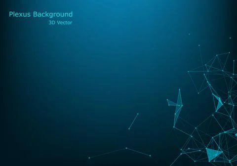 Polygonal space wireframe background communication. Global network connection Stock Illustration