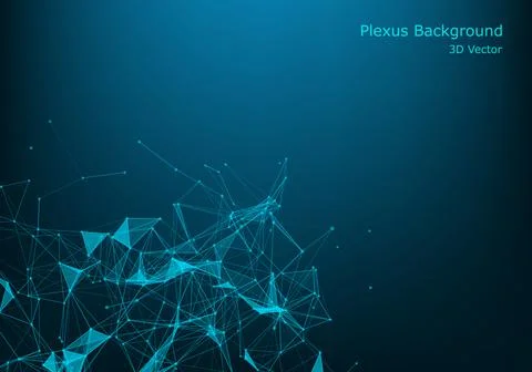 Polygonal space wireframe background communication. Global network connection Stock Illustration