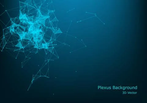 Polygonal space wireframe background communication. Global network connection Stock Illustration