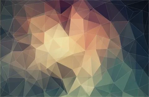 Polygonal triangle background Stock Illustration