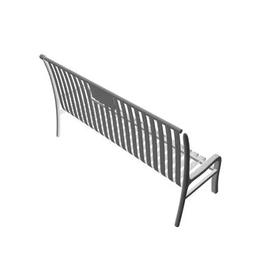 Polygonal Vector Bench isolated. Wooden bench isolated on white background... Stock Illustration
