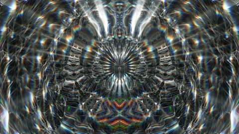 Polygonal Visuals with Chroma Circle Distortion motion graphics background v Stock Footage 147759465