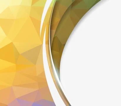 Polygonal yellow background Stock Illustration