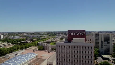 The Polygone hotel in Montpellier. Stock Footage 202116832