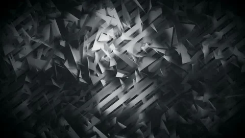 Polygons and Lines Dark Geometric Abstract Background Stock Footage 135816983