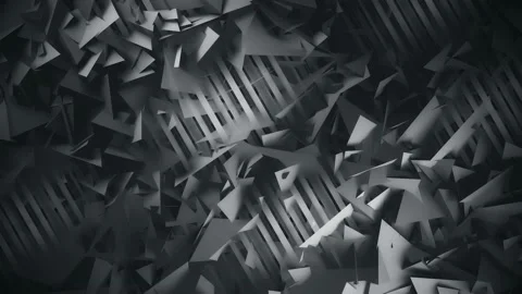 Polygons and Lines Dark Geometric Abstract Background Stock Footage 135817000