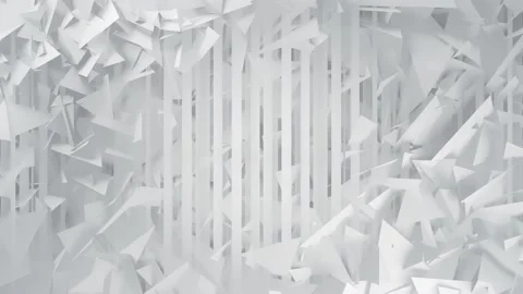 Polygons and Lines White Geometric Abstract Background Stock Footage 135817493