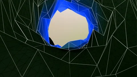 Polygons Geometric Tunnel Vidéo 105949762