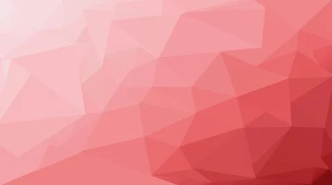 Polygons in red and white pattern, geometric graphic with triangles. Stock Illustration