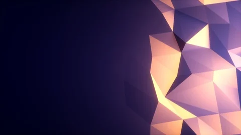 Polygons Waves Perfect seamless loop of slowmotion polygon waves Stock Footage 120739726