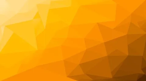 Polygons in yellow and orange pattern, geometric graphic with triangles. Stock Illustration