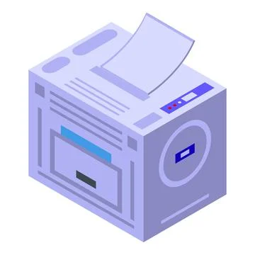 Polygraph digital printing icon, isometric style Stockillustratie