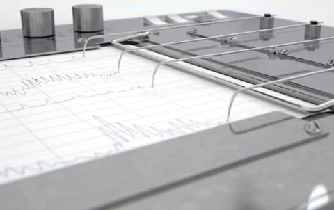 Polygraph Lie Detector Machine Stock Illustration