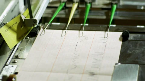 Polygraph machine in use 4k Stock Footage 37940883