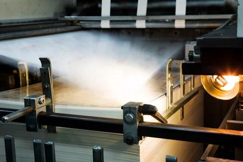 Polygraphic process Stock Photos