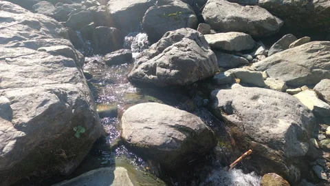 Polykarya waterfall in the mountains of Sochi Stock Footage 161830461