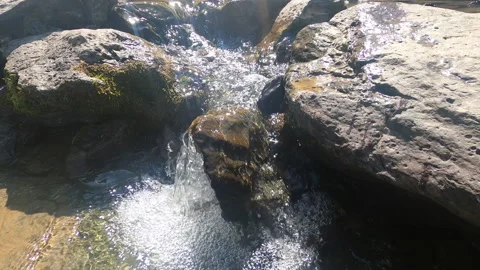 Polykarya waterfall in the mountains of Sochi Stock Footage 161993389