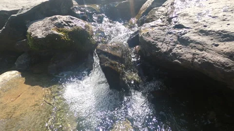 Polykarya waterfall in the mountains of Sochi Stock Footage 162310214