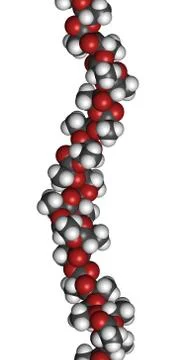 Polylactic acid (pla, polylactide) bioplastic, chemical structure - linear fr Stock Illustration